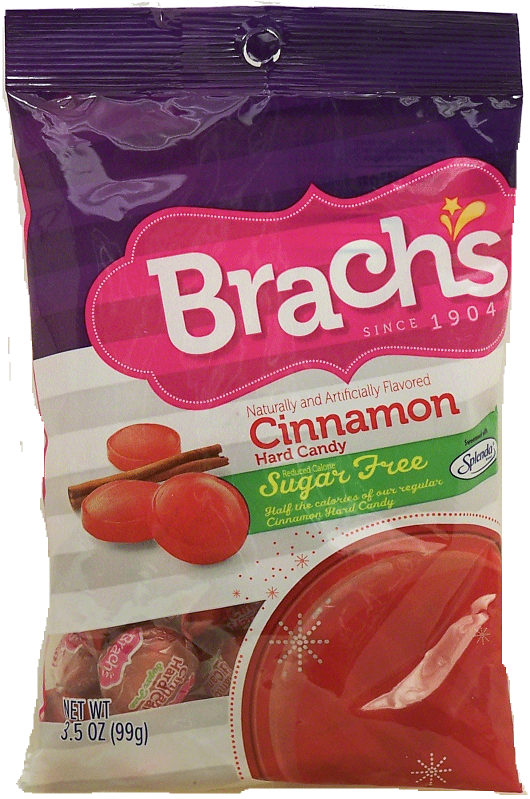 Brach's&nbsp;&nbsp;Sugar Free Cinnamon hard candy, 1/2 the calories Full-Size Picture